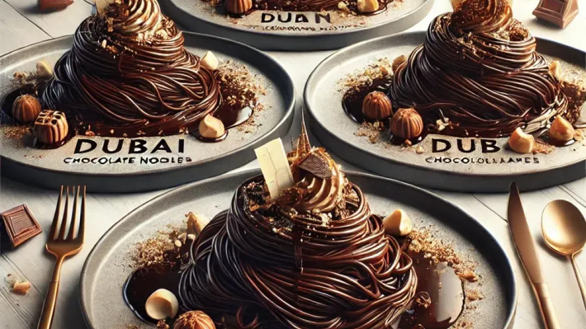 Dubai Chocolate Noodles