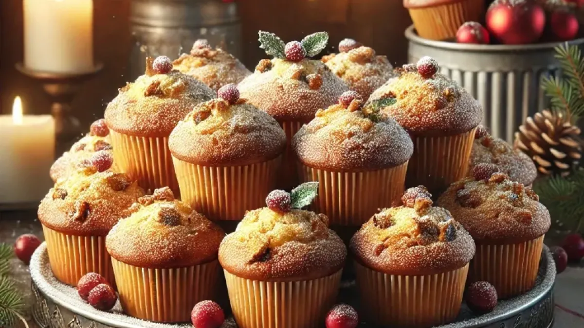 How to make festive Christmas muffins?
