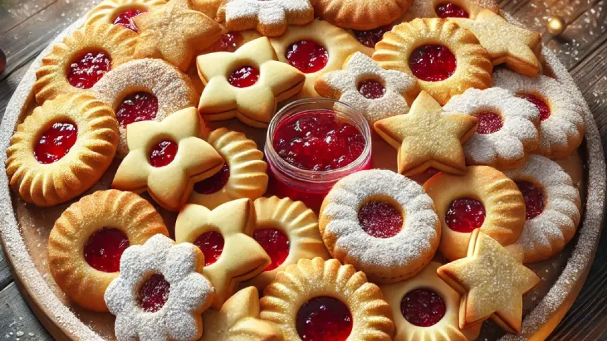 The best Christmas cookies with jam