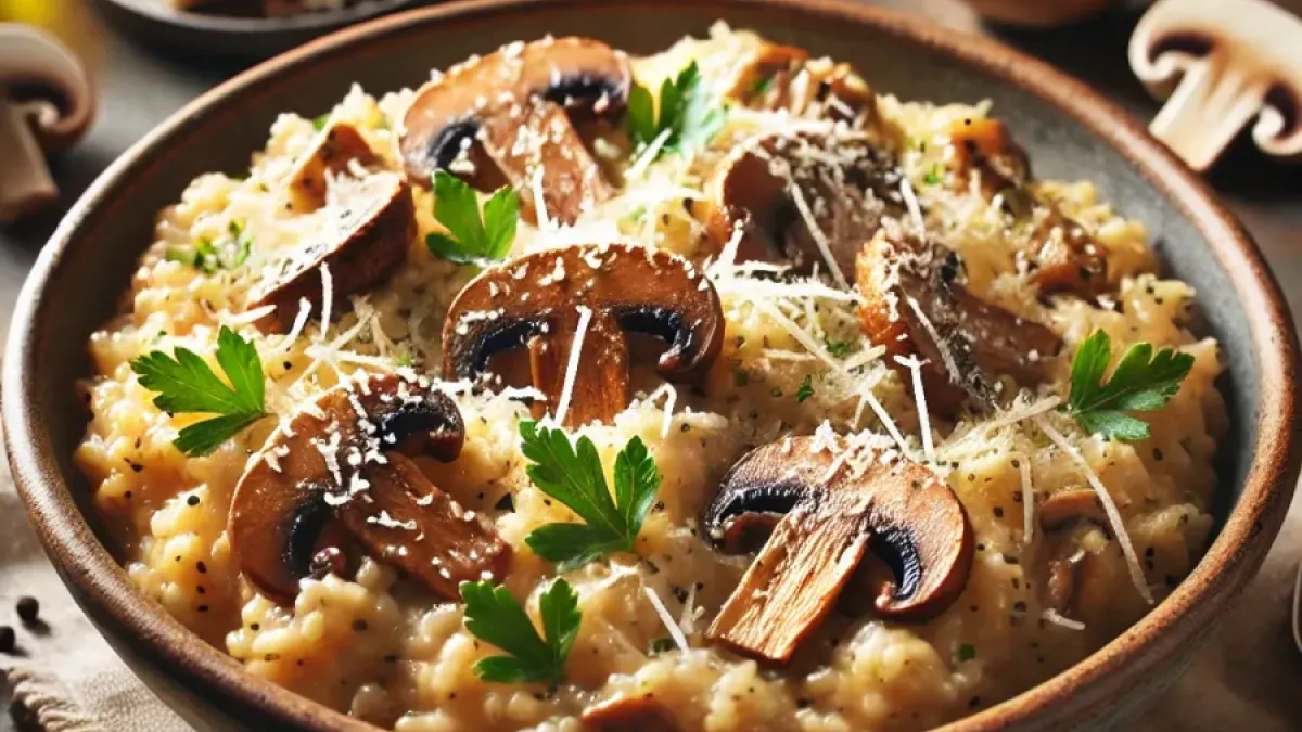 Mushroom Risotto with Parmesan – An Autumn Classic from the Forest