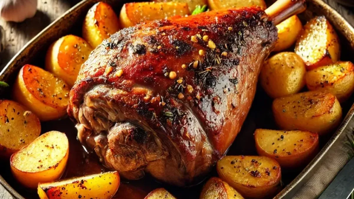 Roast Lamb with Rosemary and Garlic: A Mediterranean Delight