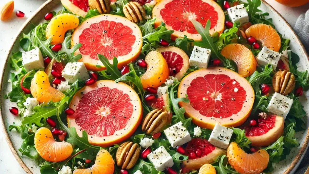 Winter Citrus Salad with Pomegranate and Feta