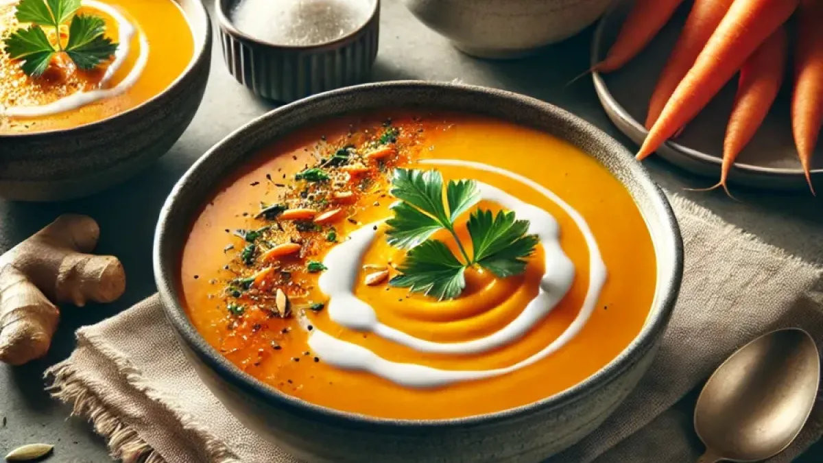 Warm and Spiced Carrot Ginger Soup Recipe