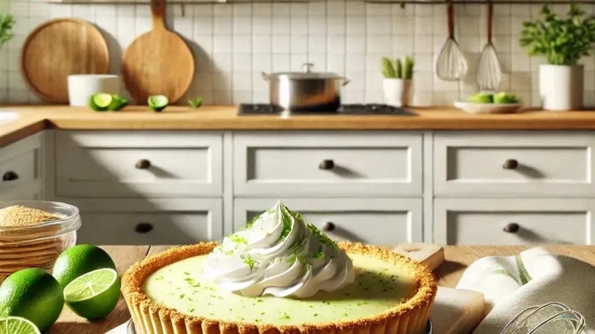 Homemade Key Lime Pie with Graham Cracker Crust