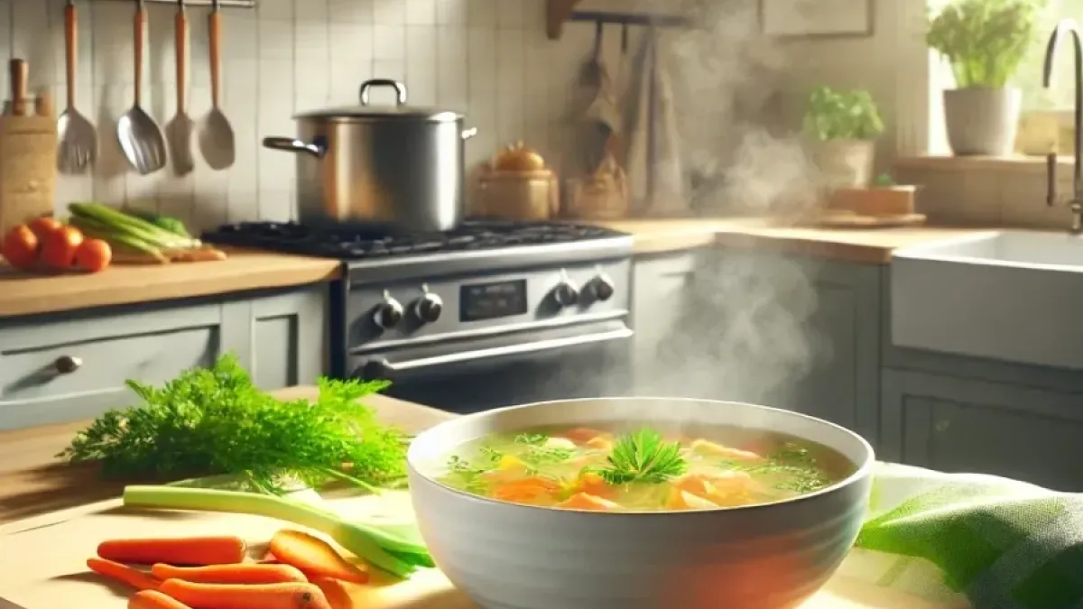 Healthy vegetable broth recipe