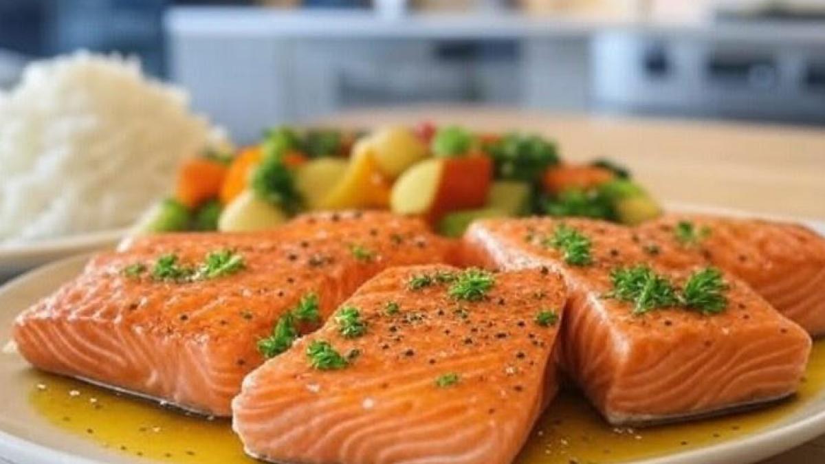 Hibachi Garlic Butter Salmon