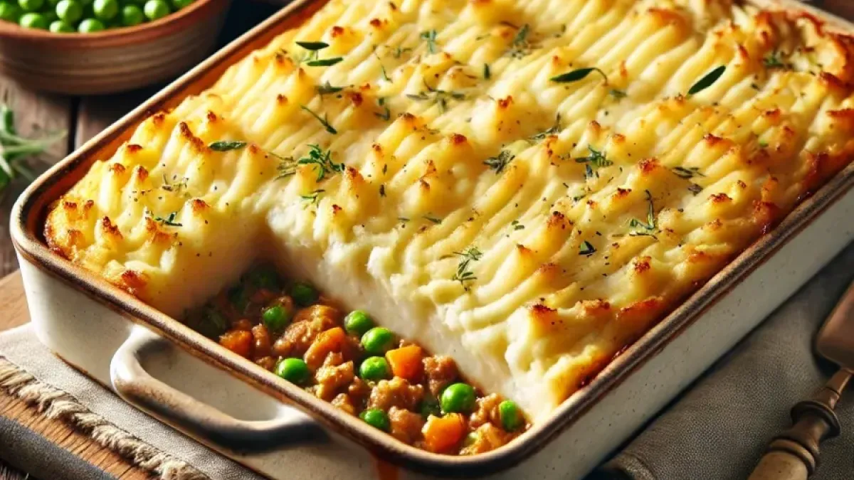 Traditional Shepherd’s Pie with Lamb and Veggies