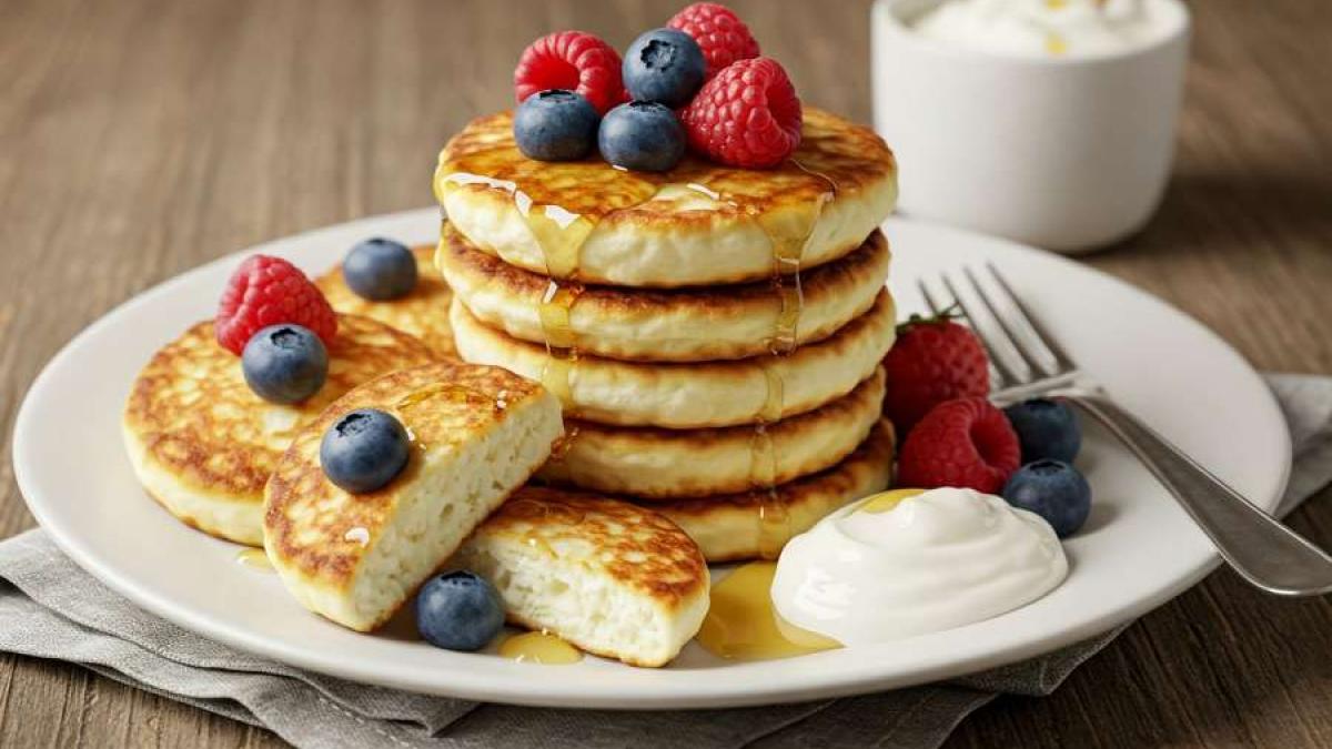Simple Cottage Cheese Pancakes