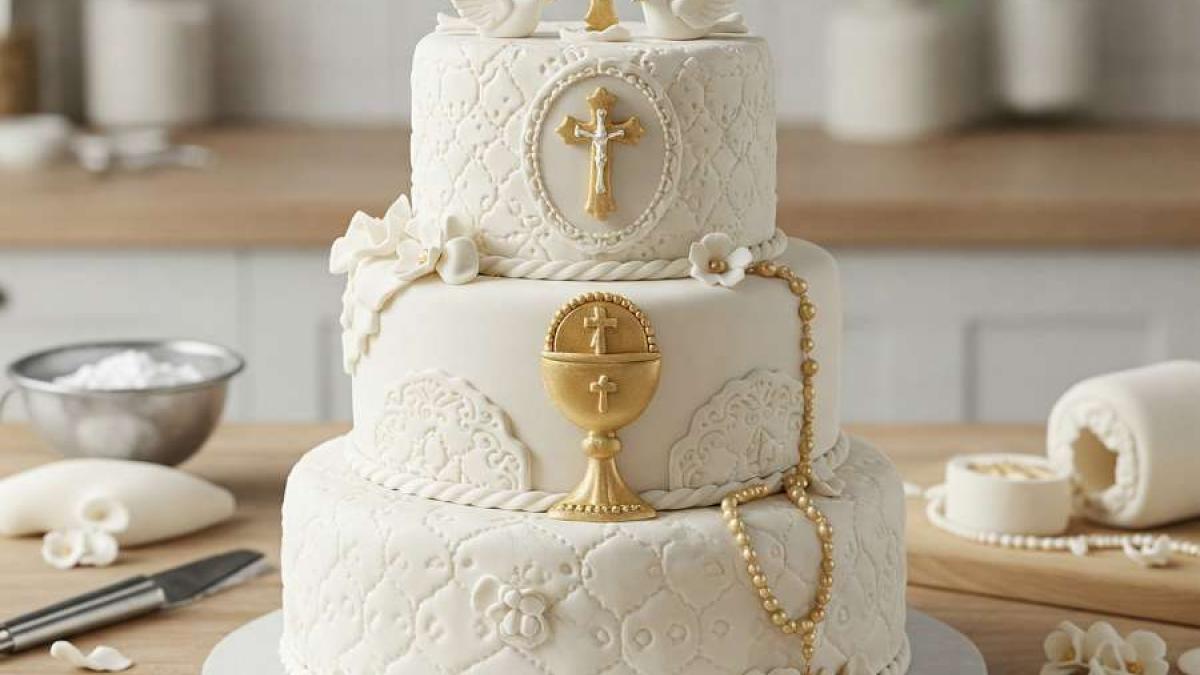 How to Make Fondant Decorations for First Holy Communion Cakes