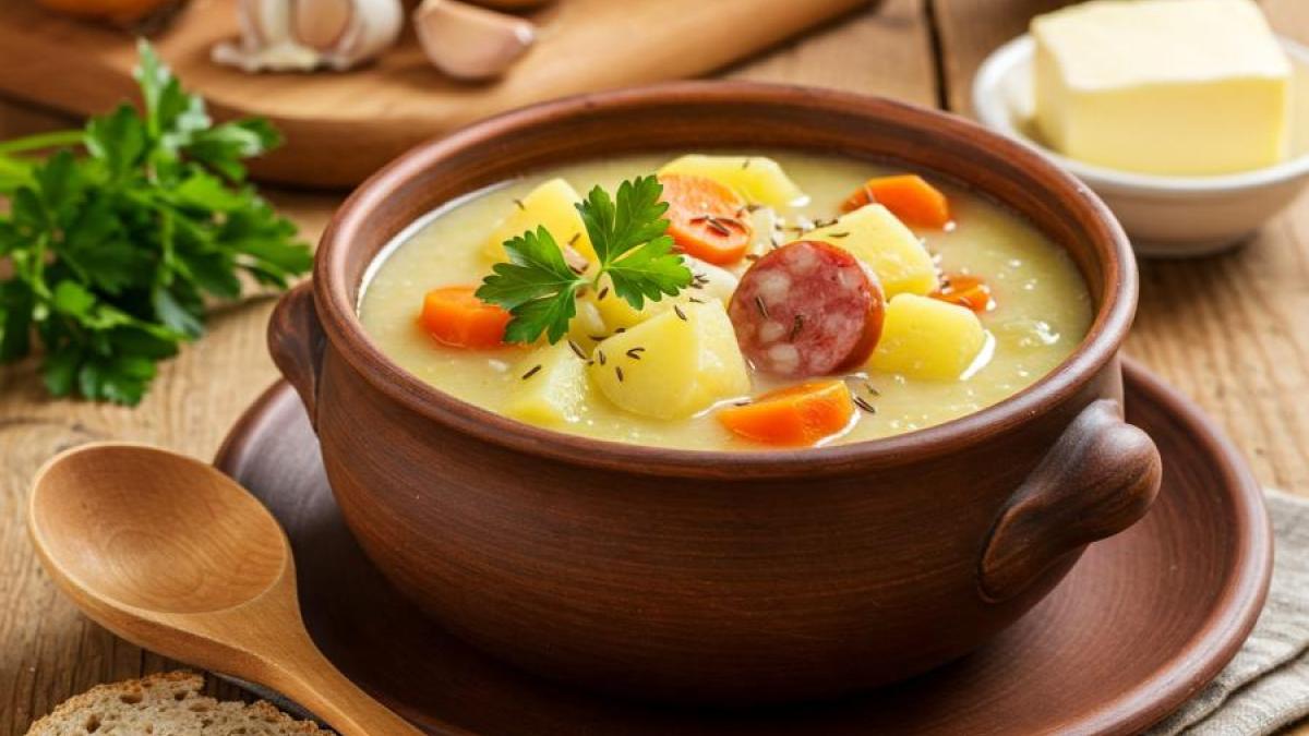 Traditional Czech Potato Soup Recipe (Bramborová Polévka)