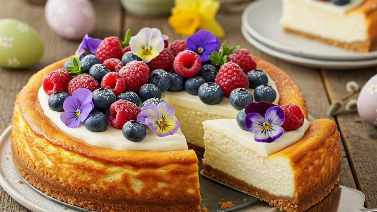 Cheesecake na Velikonoce