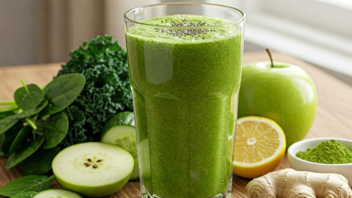 Recept na zelený energetický nápoj