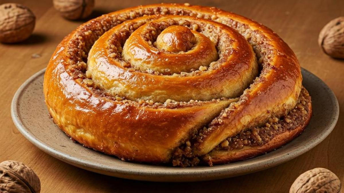 Beehive-Shaped Dessert Recipe with Nuts and Honey