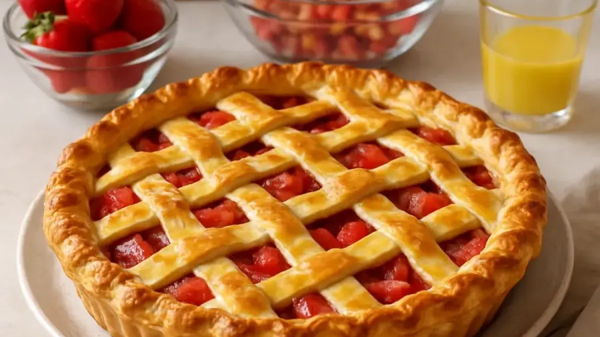 Fresh Strawberry Rhubarb Pie – A Sweet and Tart Summer Favorite