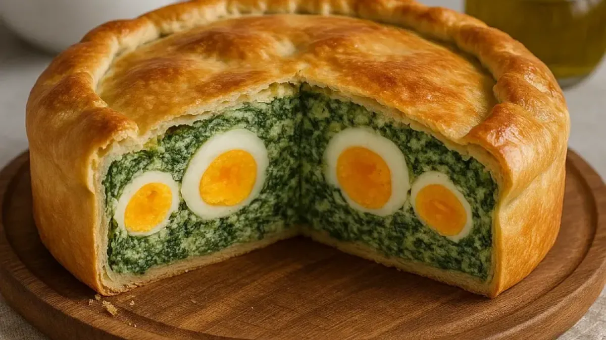 Italian Torta Pasqualina – Savory Easter Pie with Spinach and Ricotta