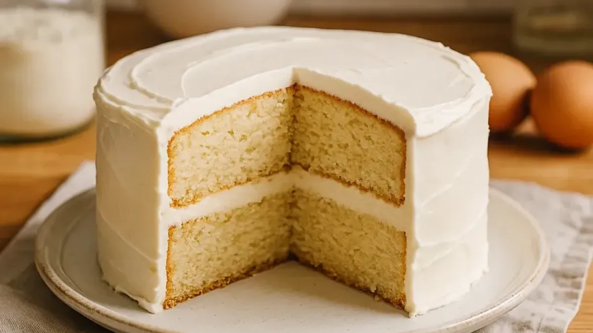 Best Gluten-Free Vanilla Cake Recipe – Moist, Easy & Delicious