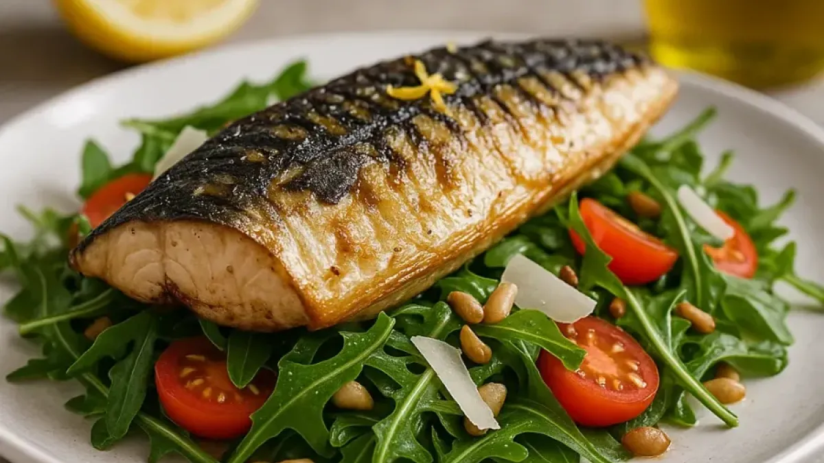 Grilled Mackerel with Arugula Salad – Quick & Healthy Summer Recipe