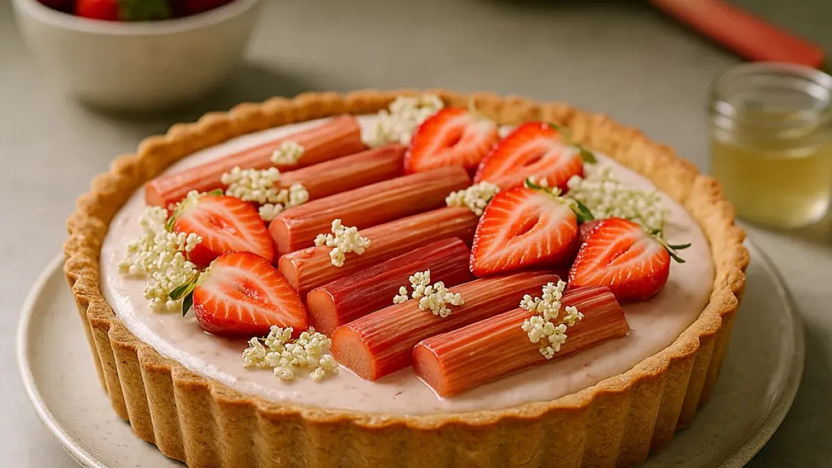 Best Rhubarb Strawberry Elderflower Spring Desserts to Try