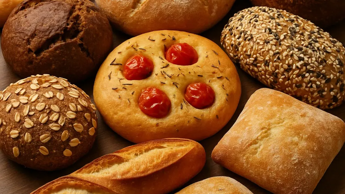 Visual Comparison of Bread Baking Styles Across 10 European Countries