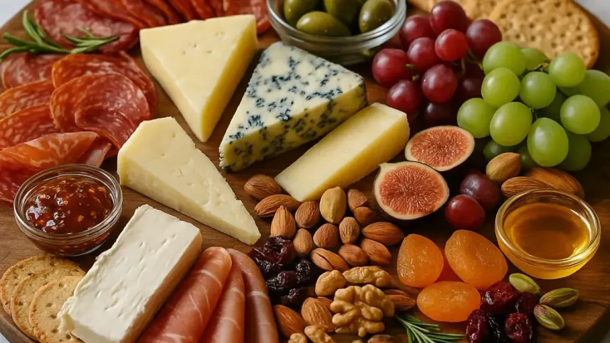 The Ultimate Charcuterie Board with Cheeses, Crackers & Cured Meats