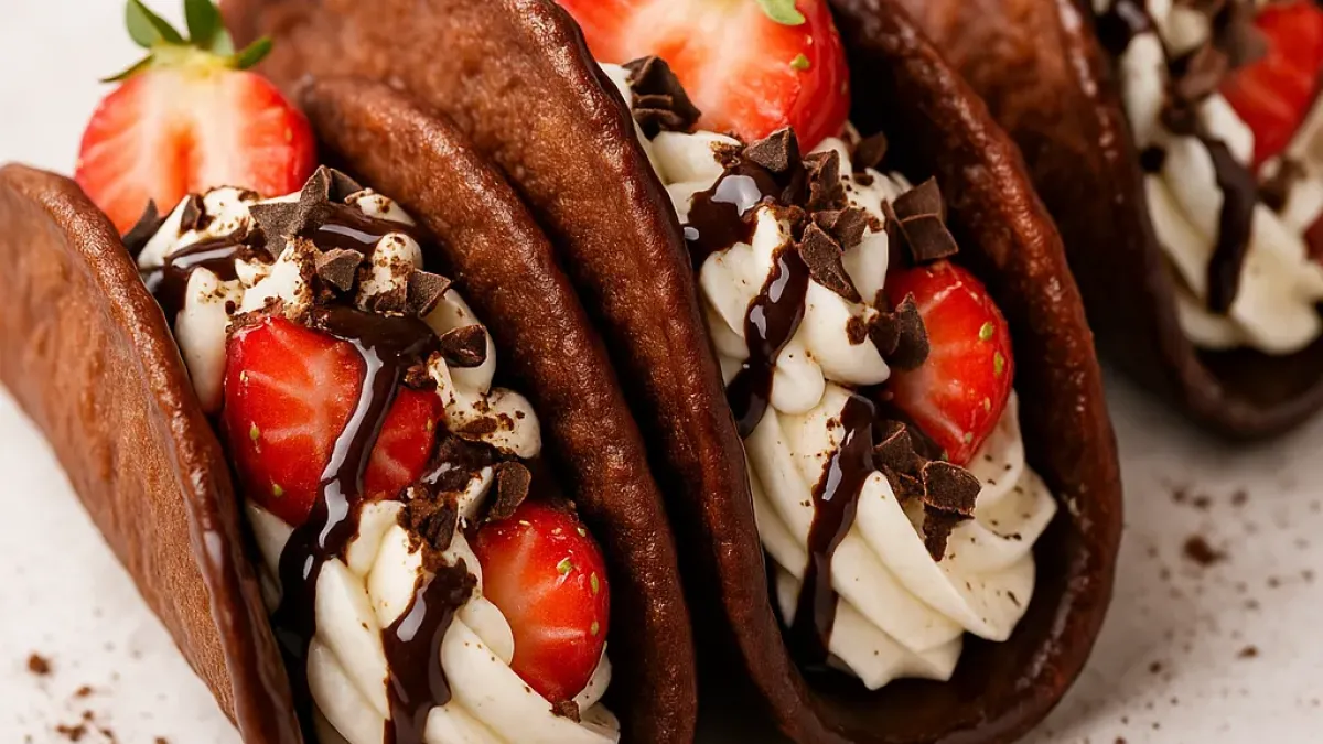 How to Make Chocolate Dessert Tacos at Home – Easy Chocolate Taco Fusion