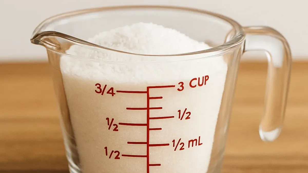 Half of 3/4 cup: How to measure it accurately in baking