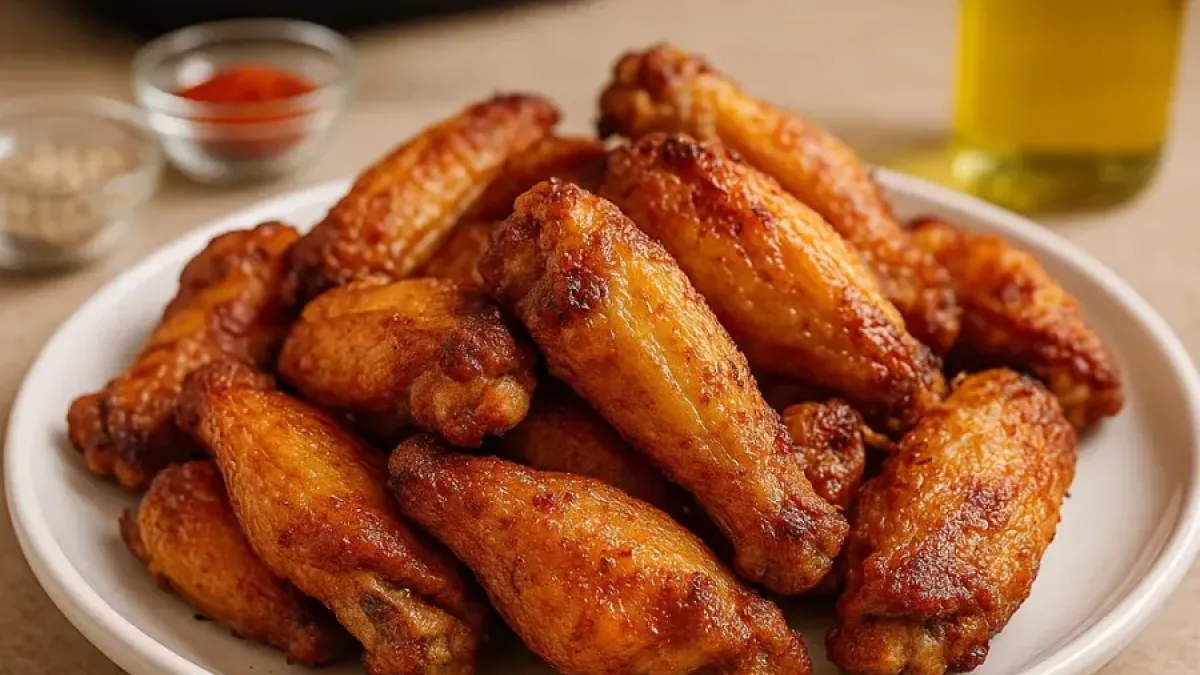 Crispy Air Fryer Chicken Wings Recipe – Juicy & Oil-Free!