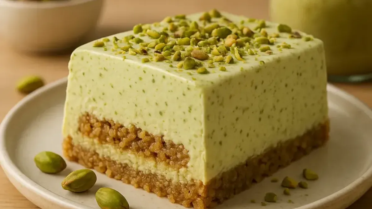 Pistachio Semifreddo with Crunchy Center – Classic Italian Frozen Dessert