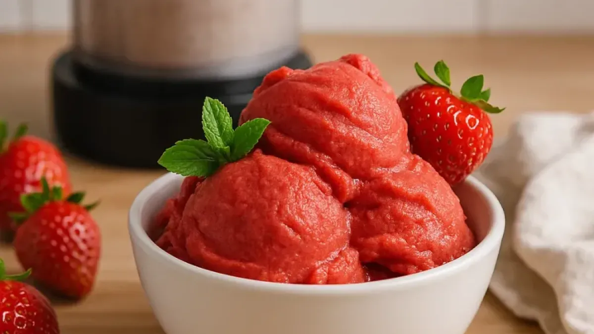 Strawberry Sorbet Ninja Creami Recipe – Quick & Fresh