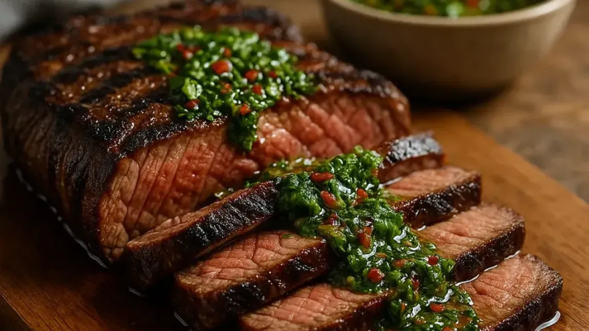 Perfect Grilled Steak with Chimichurri Sauce – Quick & Delicious