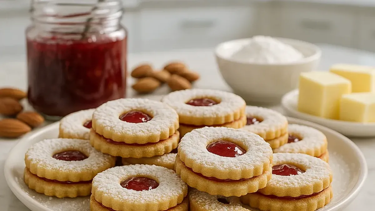 Traditional Linzer Cookies with Jam Filling for Perfect Holiday Baking