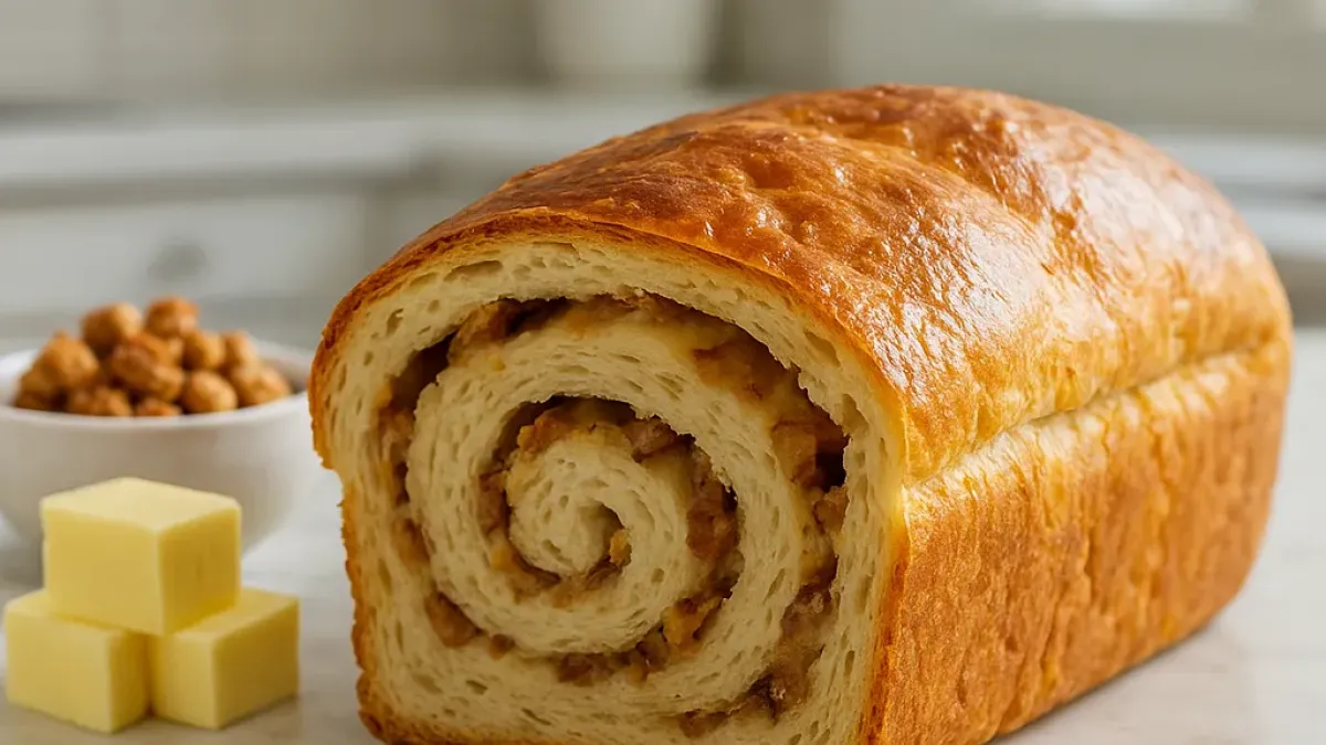 Traditional Slovenian pork-crackling roll ocvirkovka recipe from Slovenia