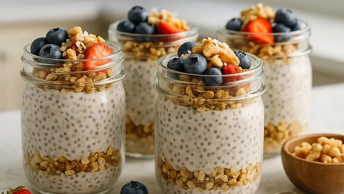 Overnight creamy chia pudding flavors leading healthy breakfast trends