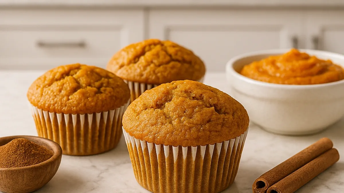 Fluffy Pumpkin Spice Muffins for Fall – Easy Moist Recipe