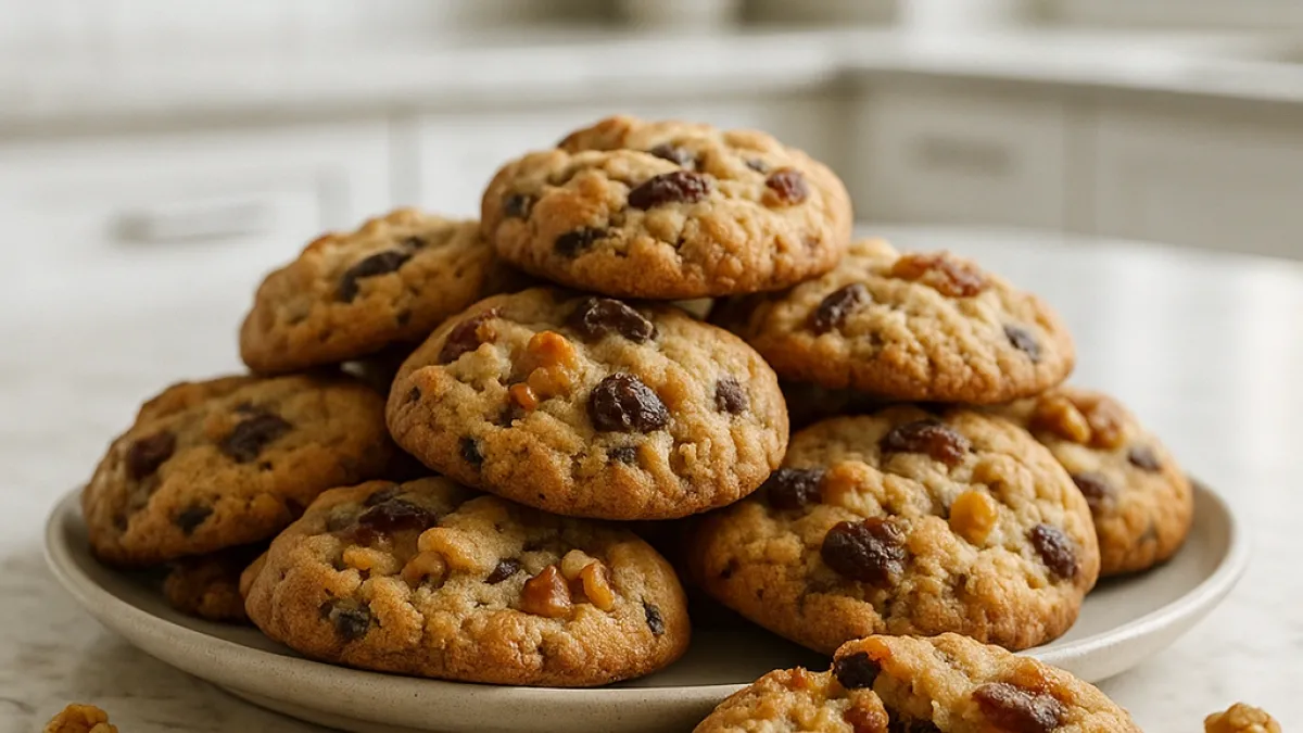Walnut and Dried Fruit Cookies for a Naturally Rich Homemade Treat