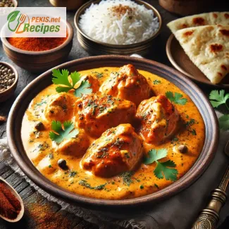 Chicken tikka masala with coconut sauce