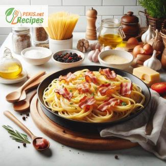 Authentic carbonara with pancetta