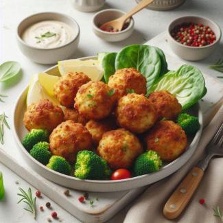 Empanadas de coliflor fritas