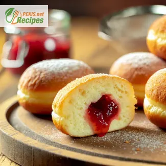 Beignets à la levure et à la confiture - Moelleux et délicieux comme s'ils sortaient tout droit de la boulangerie