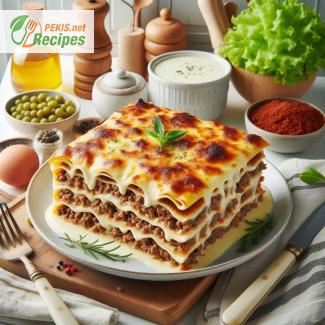 La lasagne à la viande avec sauce béchamel