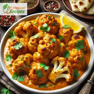 Roasted cauliflower in Indian sauce