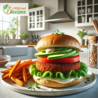 Veganski burger s slastnim fižolovim polpetom – Zdrava alternativa