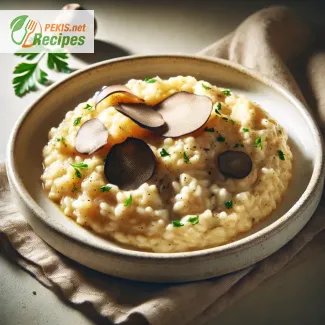 Risotto aux champignons et aux truffes - Saveurs terreuses de champignons et de truffes pour un dîner agréable