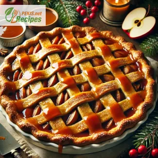 Recipe for Christmas pie with apples and caramel