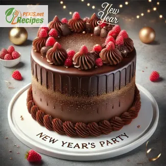 Recette de gâteau au chocolat pour une fête de nouvel an