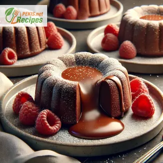 Homemade chocolate fondant - The taste of a real French dessert