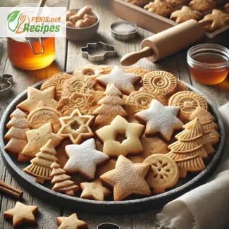 Christmas Cookies with Cinnamon and Honey Flavor