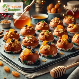 Christmas Mini Breads with Honey and Dried Fruit