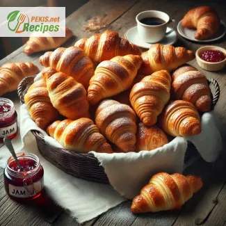 Croissants with jam