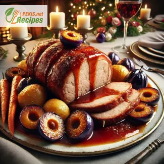 Weihnachtsessen: Wie bereitet man Braten mit Pflaumen zu?